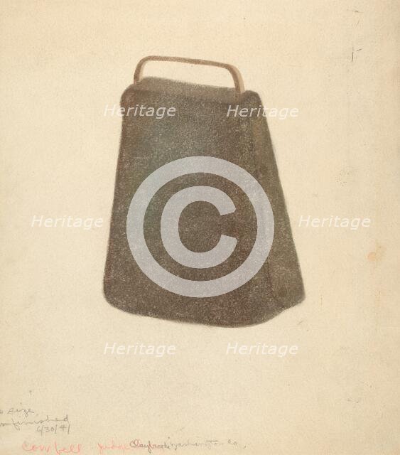 Cow Bell, 1935/1942. Creator: Unknown.
