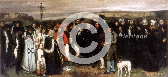 'The Funeral at Ornans', 1850. Artist: Gustave Courbet