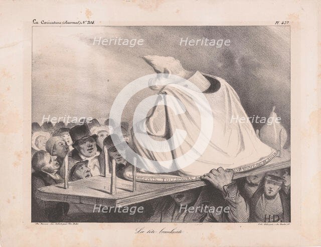 Caricature of Louis Philippe I (1773-1850), King of the French, 1834. Creator: Daumier, Honoré (1808-1879).