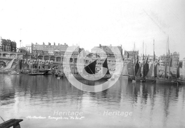 Ramsgate Harbour, Kent, 1890-1910. Artist: Unknown