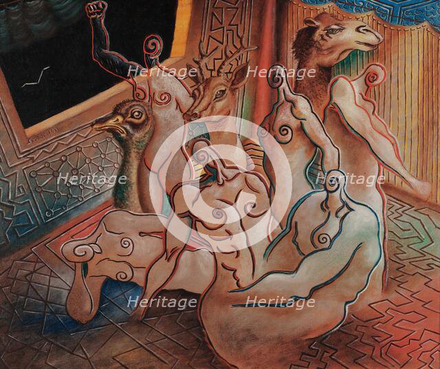 La partenza della colomba (The departure of the dove), 1930. Creator: Savinio, Alberto (1891-1952).