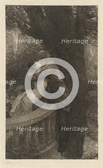 In the Park (Im Park): pl.4, 1878. Creator: Max Klinger.