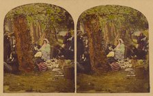 A Picnic Party, about 1857. Creators: London Stereoscopic & Photographic Co, Joseph John Elliott.