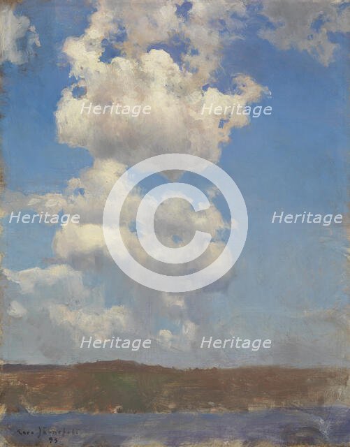 Cloud Study, 1893. Creator: Eero Jarnefelt.
