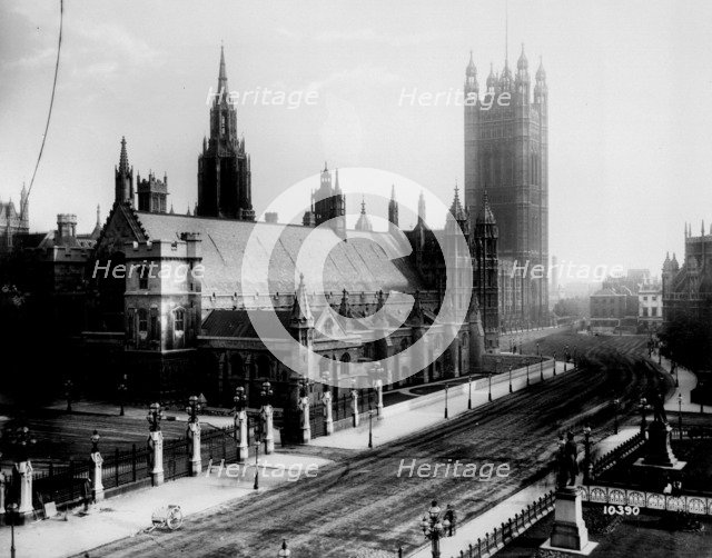 Westminster Hall, Palace of Westminster, London, after 1865. Artist: Bedford Lemere and Company