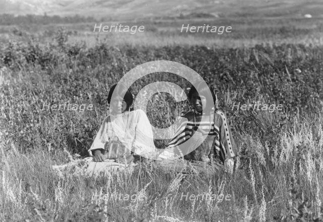 Little Plume's daughter, c1910. Creator: Edward Sheriff Curtis.