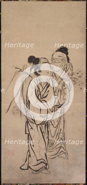 A Couple, late 1500s. Creator: Hasegawa Soen (Japanese).