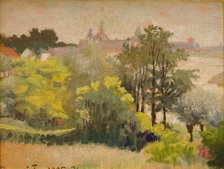 View of Krakow from Zwierzyniec, 1905. Creator: Jacek Malczewski.