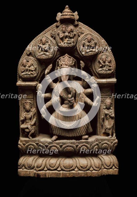 Eight-Armed Dancing God Ganesha, 17th/18th century. Creator: Unknown.