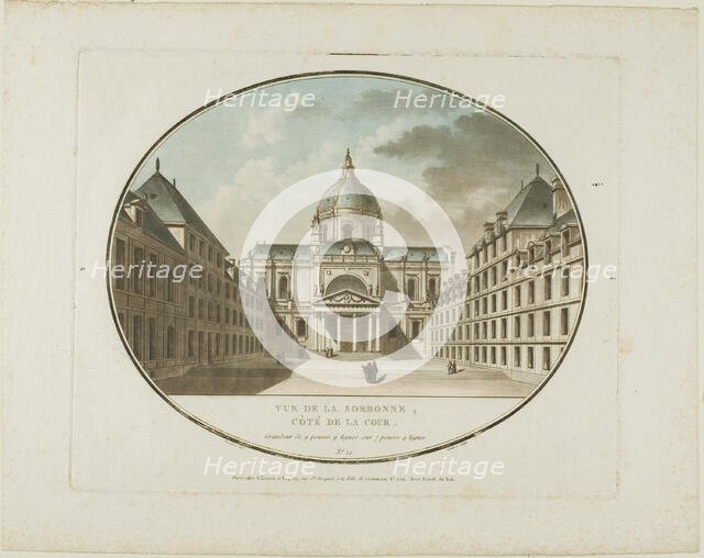 View of the Sorbonne, n.d. Creator: Jean Francois Janinet.