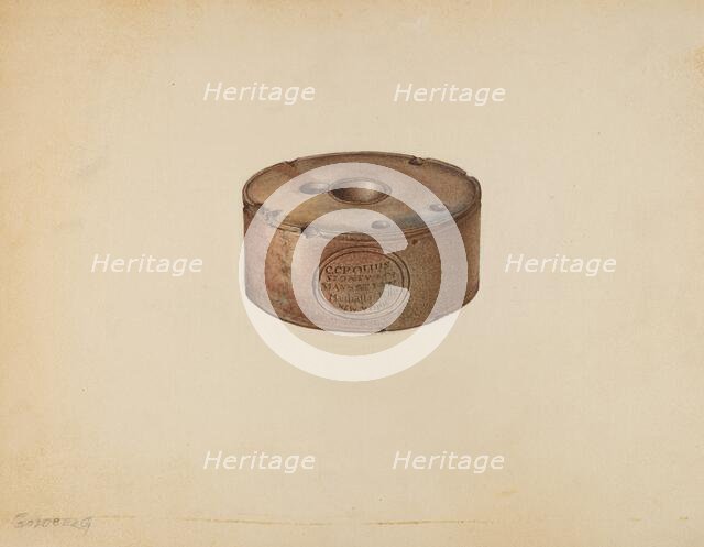 Inkwell, c. 1940. Creator: Isadore Goldberg.