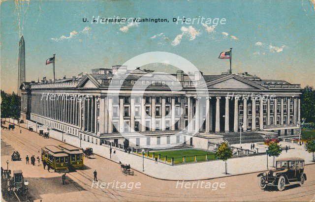 U.S Treasury, Washington, DC, c1920s. Artist: Unknown