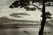 'Fuji from Lake Motosu', 1910. Creator: Herbert Ponting.