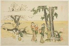 A Wayside Scene (Oji), Japan, 1801-04. Creator: Hokusai.