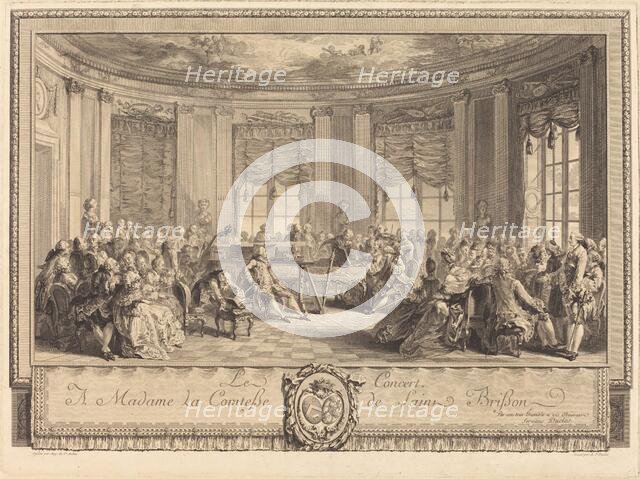 Le concert, 1774. Creator: Antoine Jean Duclos.