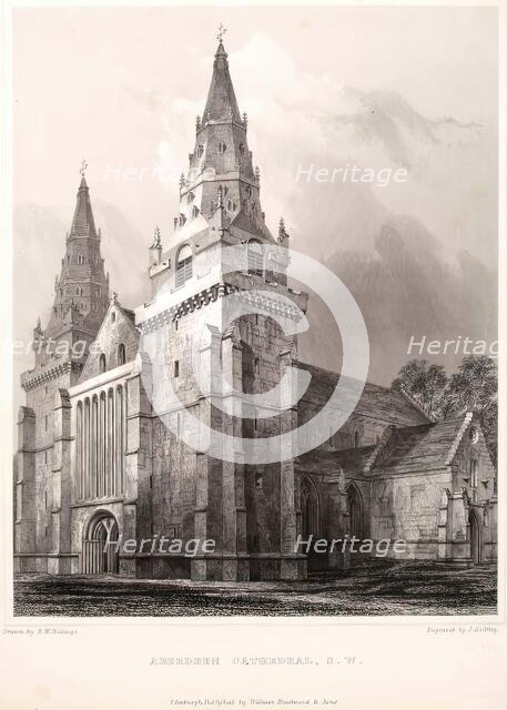 Aberdeen Cathedral, S.W, c1845. Creator: Unknown.