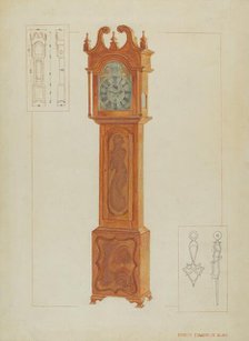 Grandfather's Clock, c. 1936. Creator: Ernest A Towers Jr.
