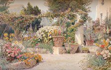 'An Italian Garden', c1903. Artist: George Samuel Elgood.