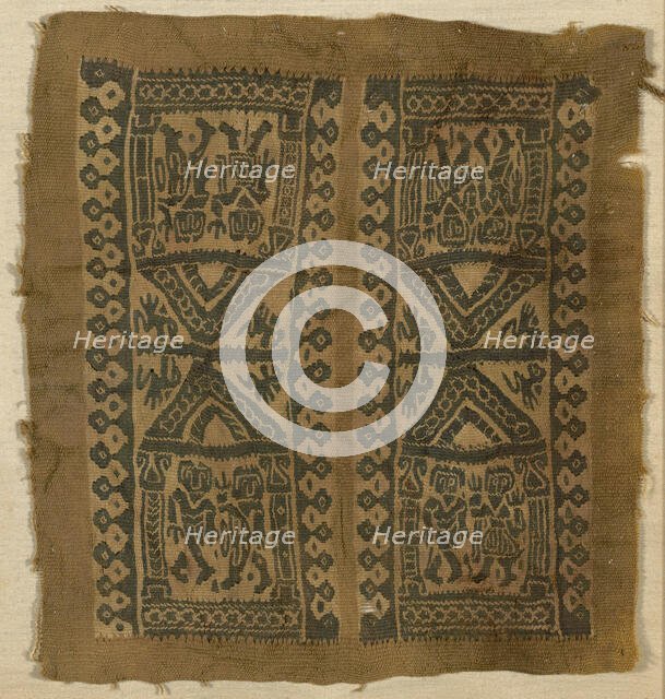 Square, Egypt, Arab period (641-969)/Fatimid period (969-1171), 9th/10th century. Creator: Unknown.