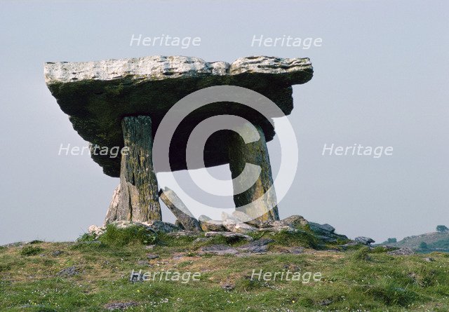 Dolmen, the Burren, County Clare, Ireland. Artist: Tony Evans