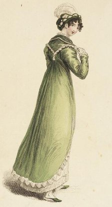 Fashion Plate (Diana Walking Dress), 1815. Creator: John Bell.