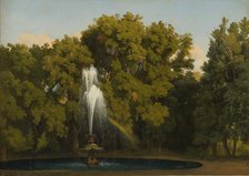 In the Park, Frascati. Study, 1848. Creator: Gustav Wilhelm Palm.