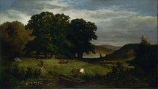 Oak Trees, 1876. Creator: Edward Mitchell Bannister.