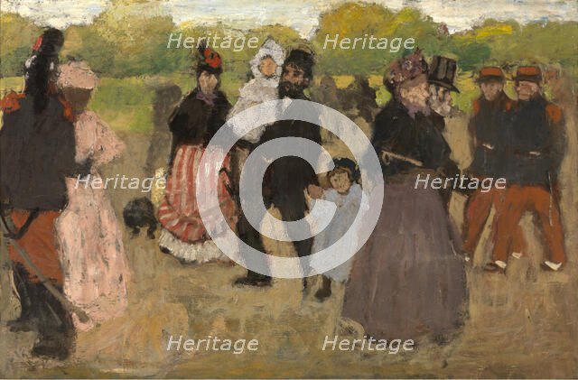 Sunday at the Bois de Boulogne, 1891. Creator: Henri Evenepoel.