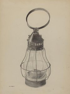 Lantern, 1935/1942. Creator: Edith Magnette.