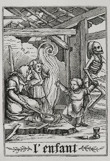 The Child from "The Dance of Death", 1538, (1877). Creator: Unknown.