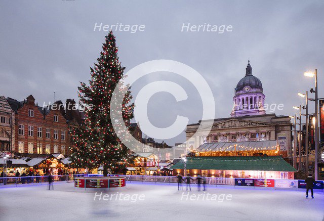 Old Market Square, Nottingham, Nottinghamshire, 2017. Creator: Patricia Payne.