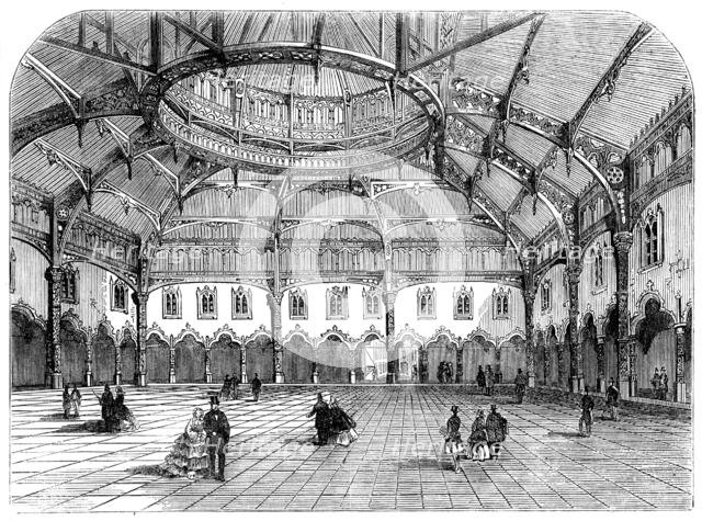 Glass Roof of the late Antwerp Bourse, 1858. Creator: Unknown.