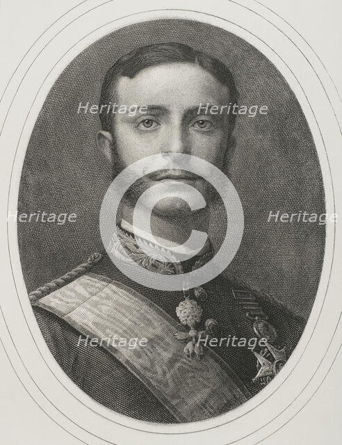 Portrait of Alfonso XII (Madrid, 1857-Madrid, 1885), King of Spain (1874-1885), 1882.  Creator: Bartolome Maura Montaner.
