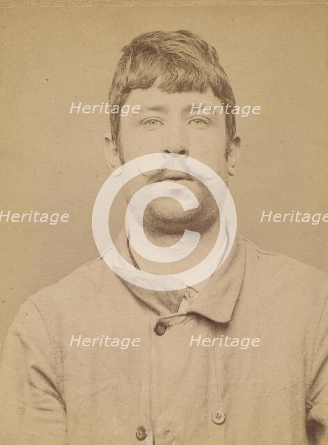 Marie. Léon, Louis. 23 ans, né le 19/8/70 à Adouzeval (Calvados). Couvreur. Anarchiste. 16..., 1894. Creator: Alphonse Bertillon.