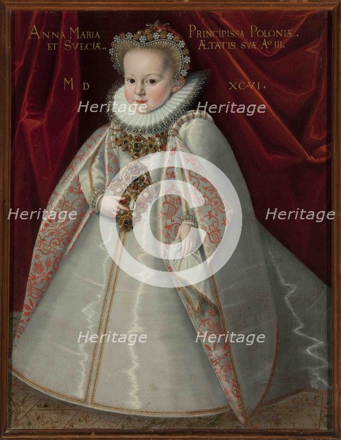 Portrait of Anna Maria Vasa (1593-1600), daughter of King Sigismund III of Poland.