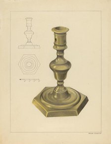 Candlestick, c. 1937. Creator: Philip Johnson.