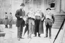 Col. A.S. Bacon -- Theo. Mackey -- Geo. A. Dyack -- Alex. M. Cohn of Cal. in N.Y., 1914. Creator: Bain News Service.