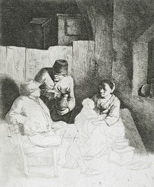 The Mother Seated in an Inn, 17th century. Creator: Cornelis Bega.