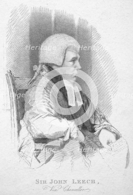 'Sir John Leech, Vice Chancellor', c1820. Creator: T Wright.