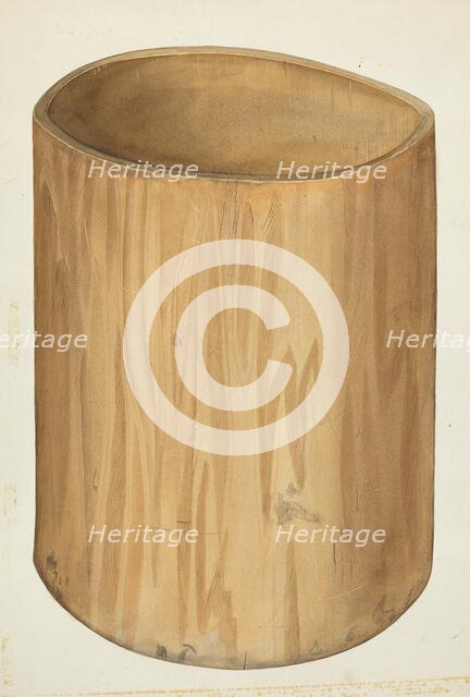 Flour Barrel, 1935/1942. Creator: Wilbur M Rice.