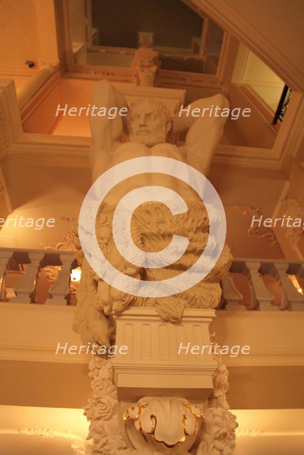 Statue, interior of the Taleon Imperial Hotel, St Petersburg, Russia, 2011.  Artist: Sheldon Marshall