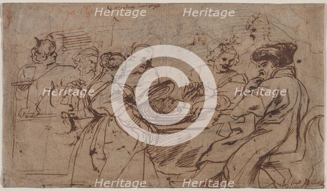 The Feast of Herod (recto) Tomyris with the Head of Cyrus (verso), c. 1637-1638. Creator: Peter Paul Rubens (Flemish, 1577-1640).