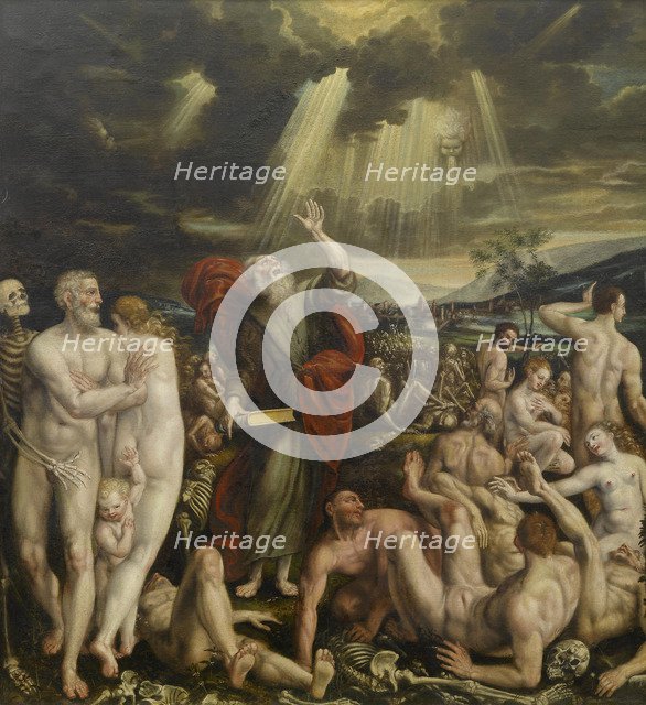 The Vision of the Prophet Ezekiel. Artist: Massys, Quentin (1466–1530)