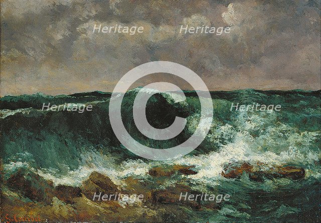 The Wave. Artist: Courbet, Gustave (1819-1877)