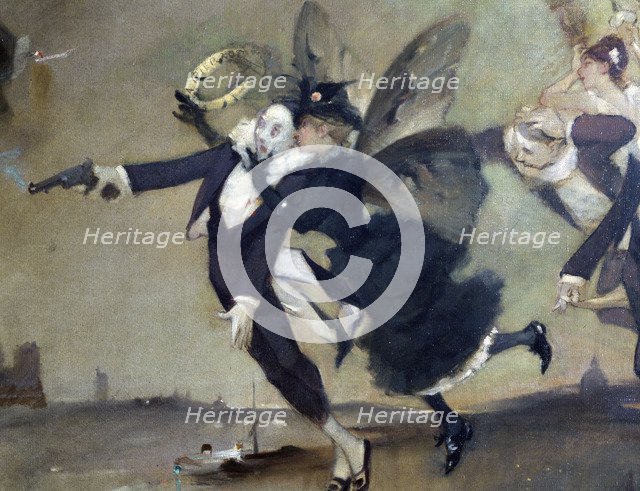 'Parce Domine', detail, c1884.  Artist: Léon Adolphe Willette