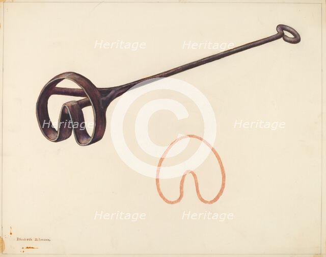 Branding Iron, c. 1942. Creator: Elizabeth Johnson.
