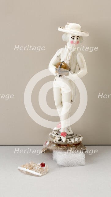 Man Holding a Ball, France, 1750/99. Creator: Verres de Nevers.