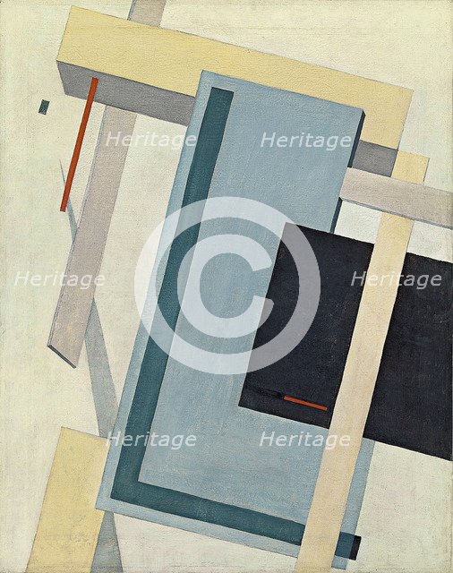 Proun 4 B, 1919-1920. Artist: Lissitzky, El (1890-1941)