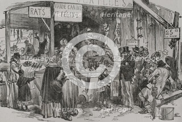 Franco-Prussian War (1870-1871): Siege of Paris (19 September 1870 to 28 January 1871), 1871.  Creator: Unknown.