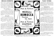 Advertisement for Homocea, 1895. Creator: Unknown.